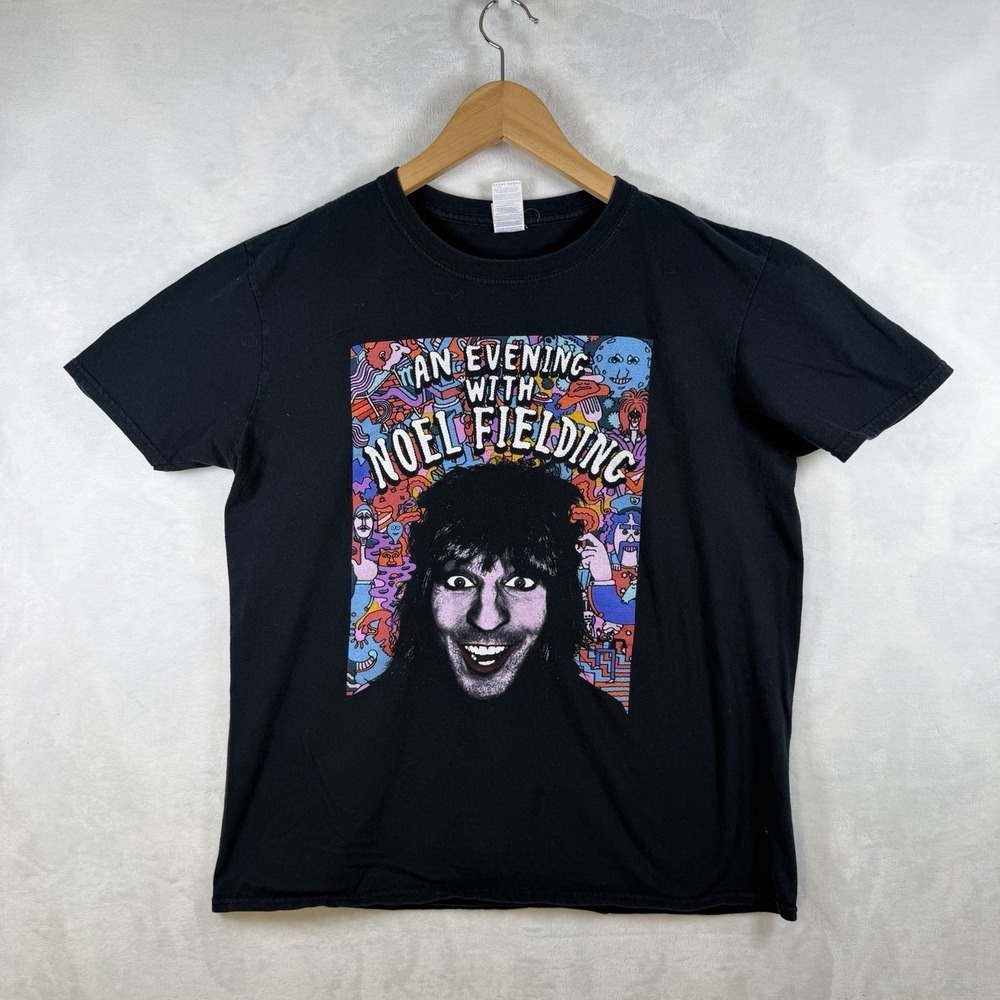 Noel Fielding 2016 Tour Shirt Mens Large Black Mighty Boosh Comedy T-Shirt